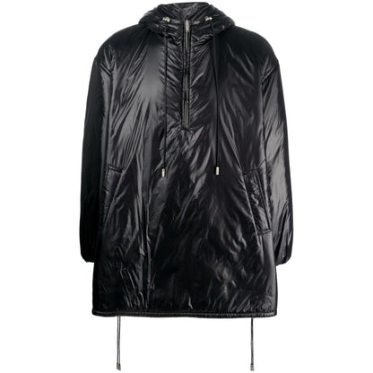 Saint Laurent Cassandre logo-embossed hooded raincoat Jackets