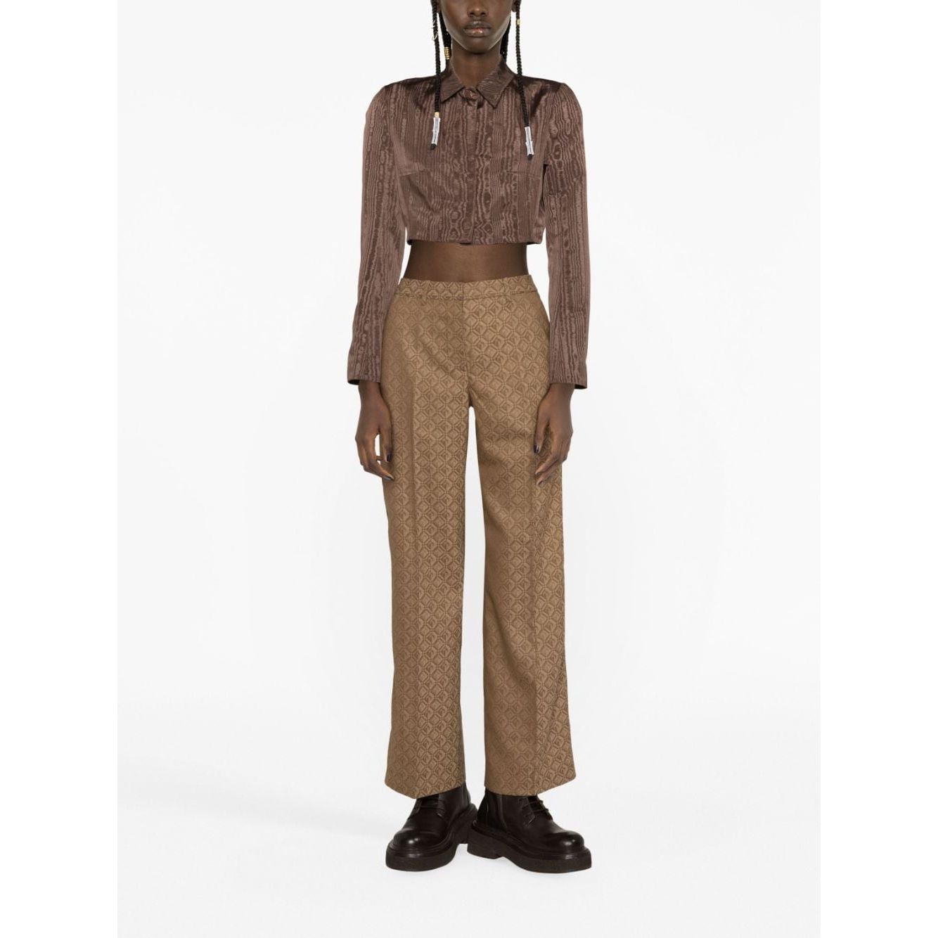 MARINE SERRE Trousers Beige