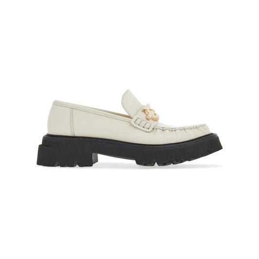 Ferragamo Gancini-plaque Leather Loafers 01G019763905002