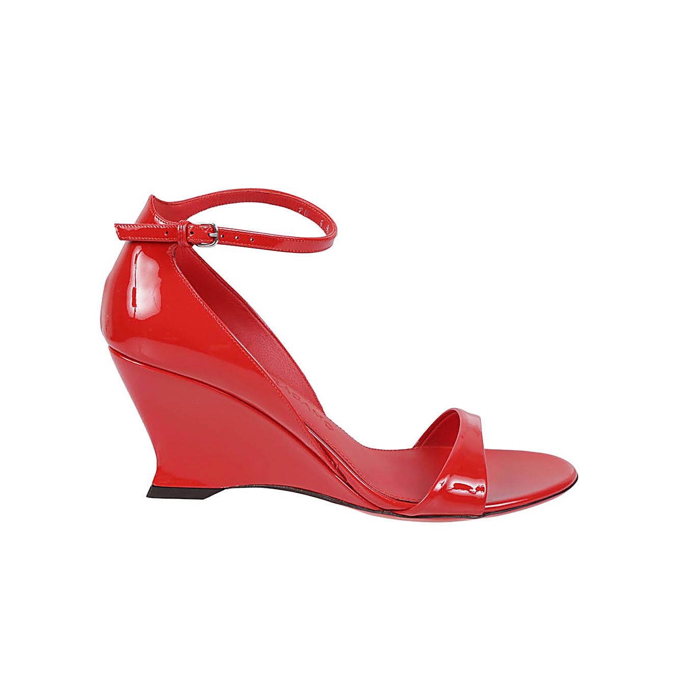 Ferragamo leather wedge sandals with open toe Sandals