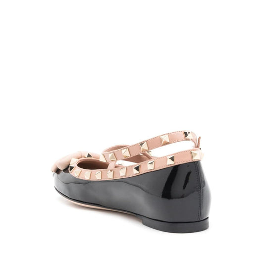 Valentino Garavani Rockstud bow-detailing ballerina shoes 4W2S0HB6VNWN71