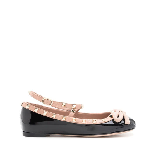Valentino Garavani Rockstud bow-detailing ballerina shoes 4W2S0HB6VNWN71