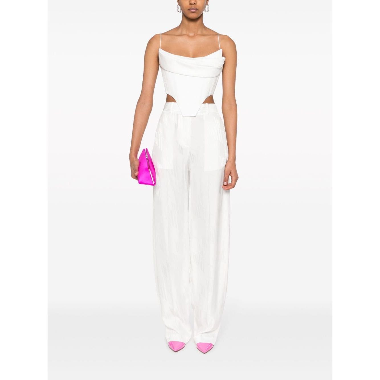 The Attico Trousers White