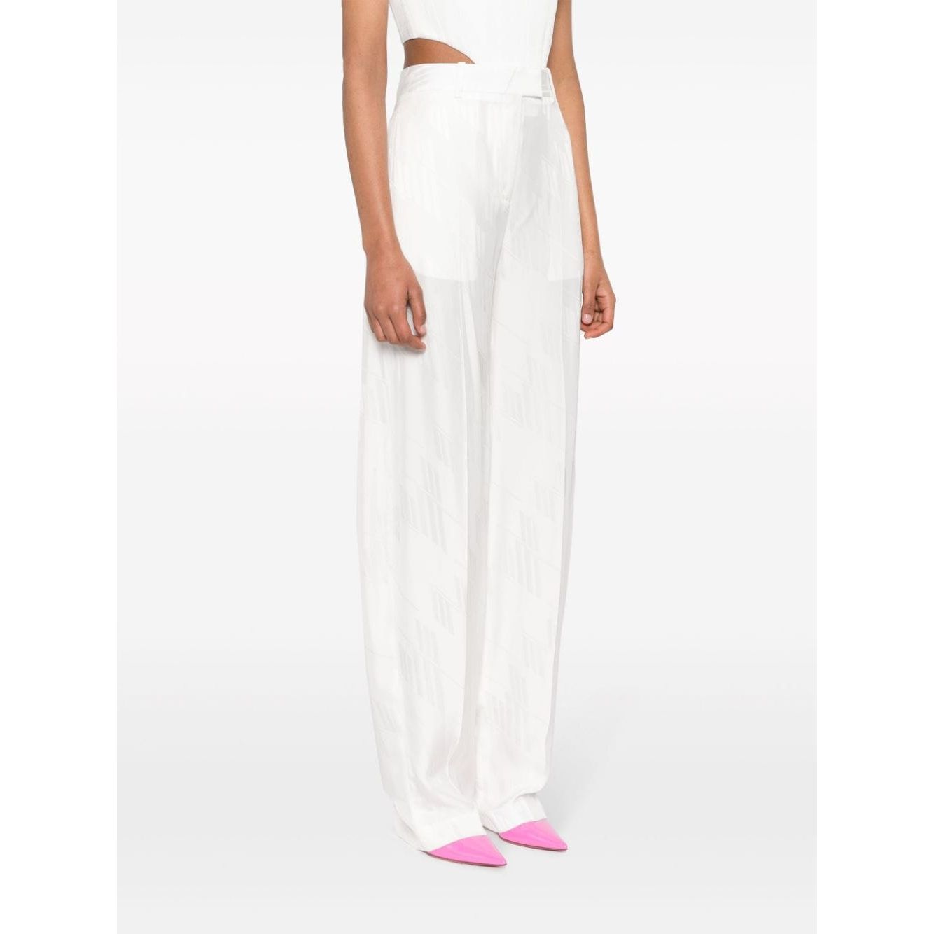 The Attico Trousers White