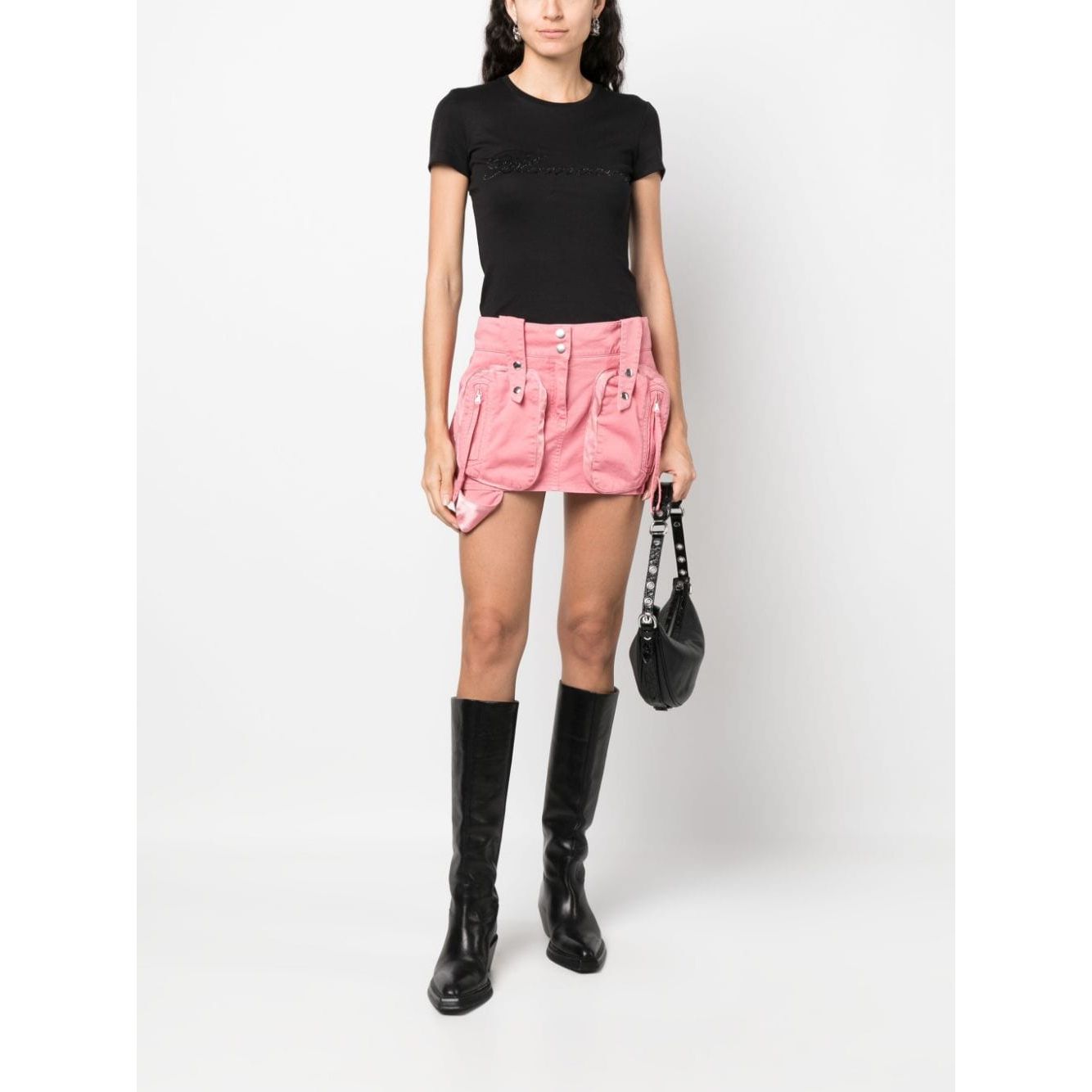 Blumarine T-shirts and Polos Black Topwear