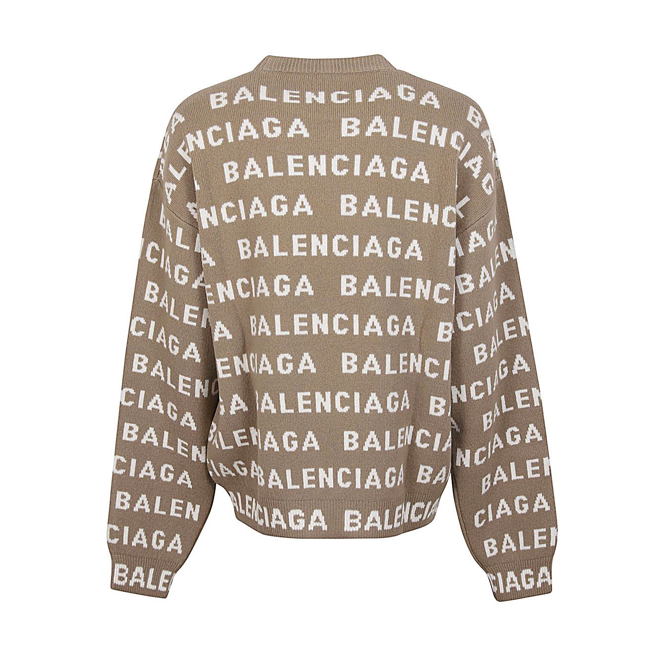 Balenciaga Intarsia Logo Sweater