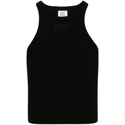 Vetements Top Black Topwear