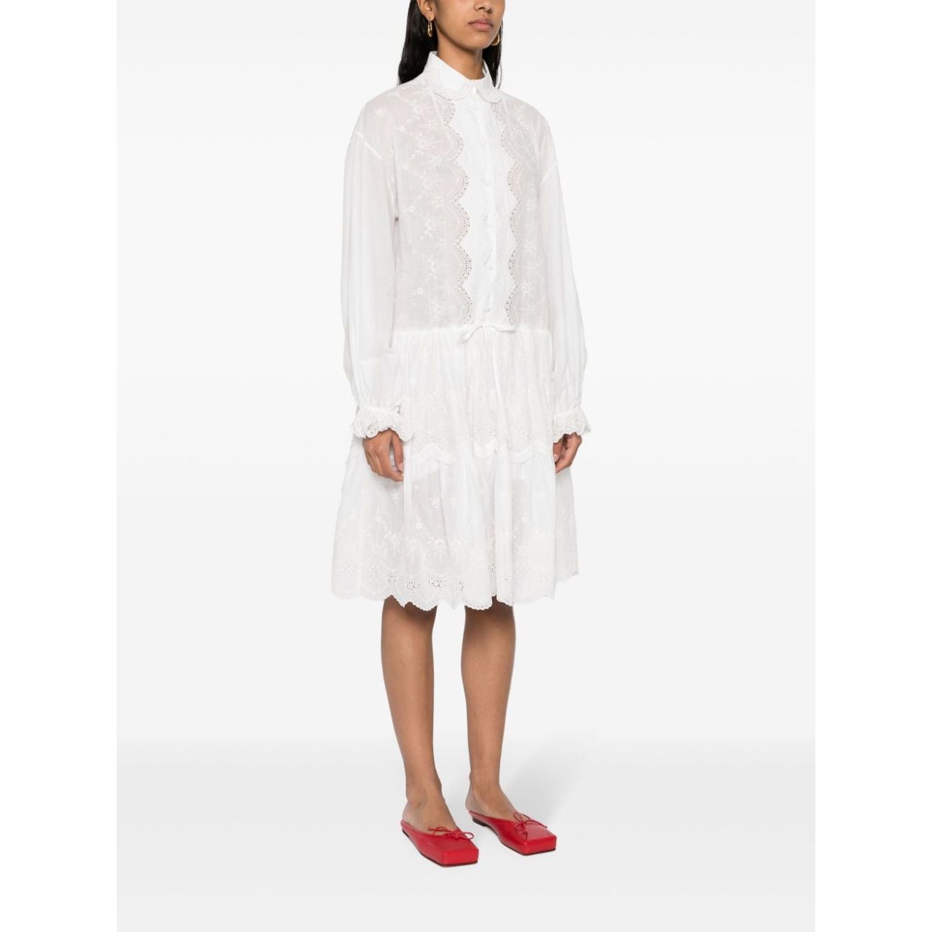 Ermanno Scervino Embroidered shirt dress