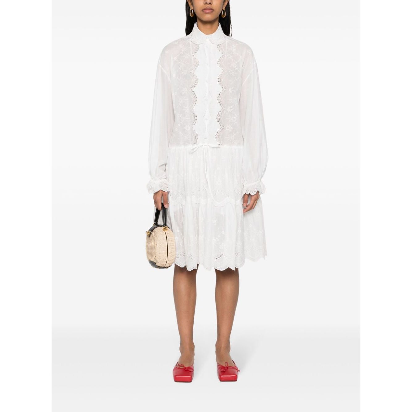 Ermanno Scervino Embroidered shirt dress