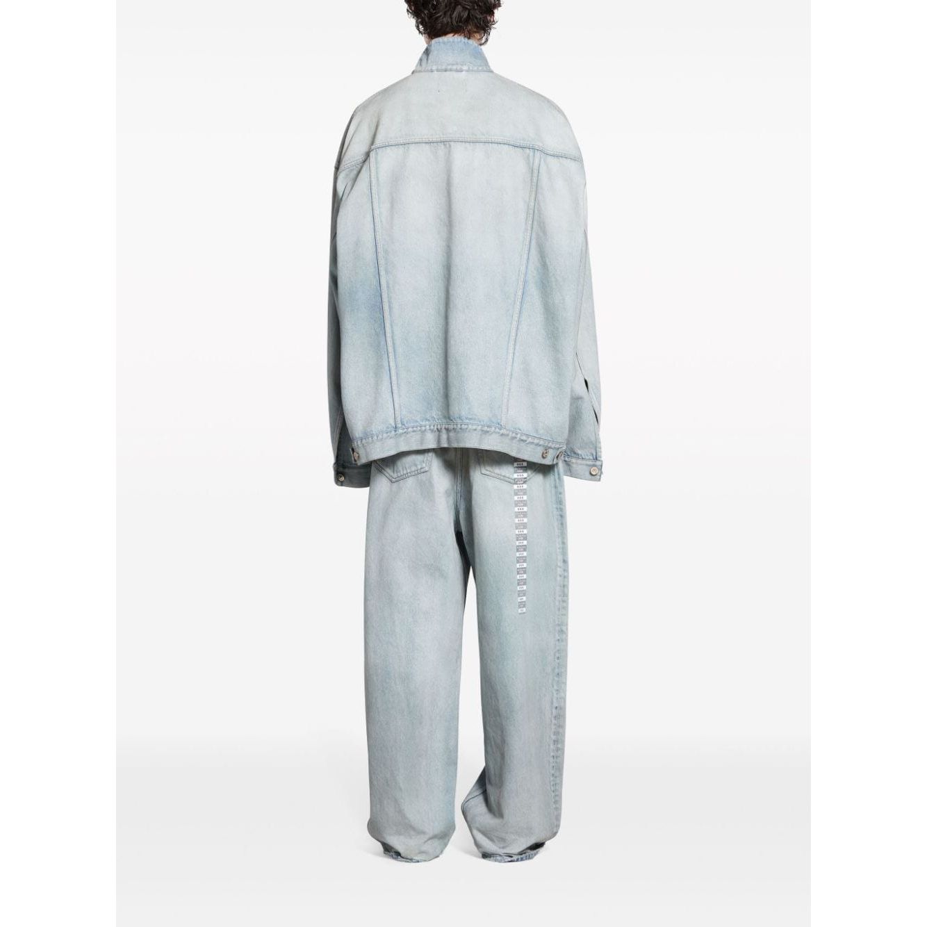 Balenciaga Denim jacket with flap pockets and drop shoulder