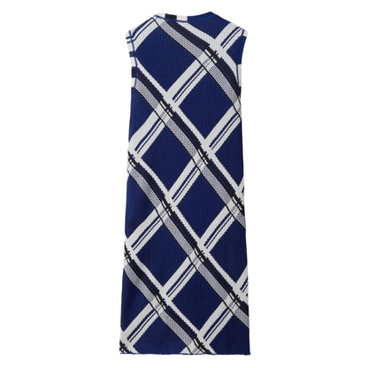 Burberry check-print silk dress