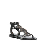 ASH Sandals Black PLAZA01COMBOABLACK/SKIN/SILVER