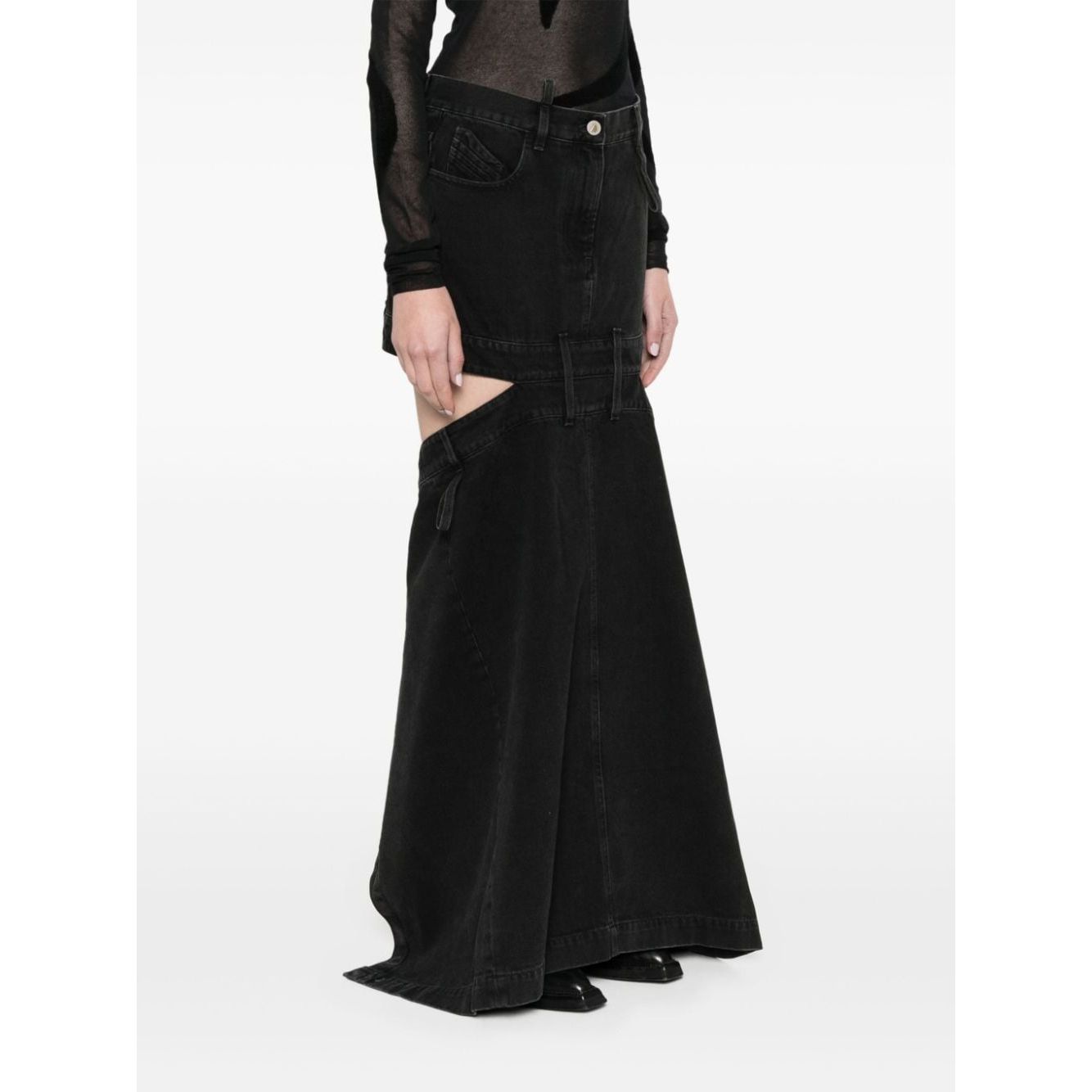 The Attico Skirts Black