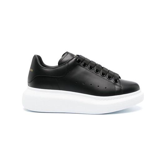 Alexander McQueen Black Leather Sneakers 553770WHGP01000-AI24