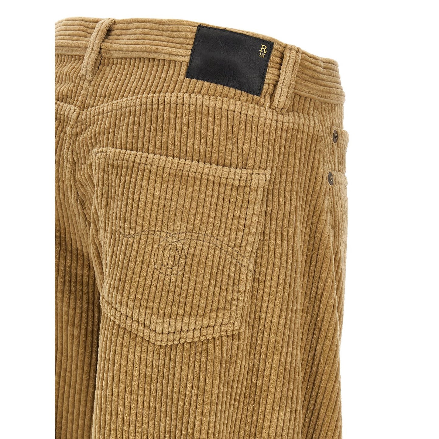 R13 Beige Cotton Casual Pants