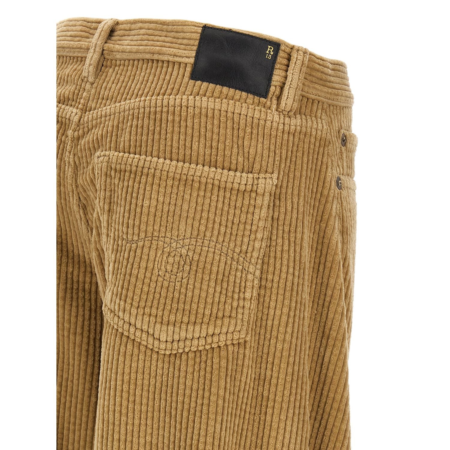 R13 Beige Cotton Casual Pants