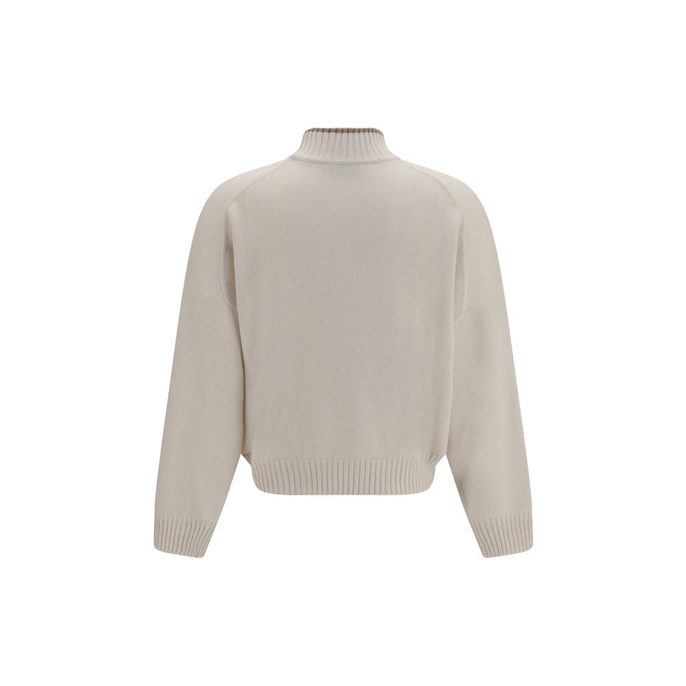 Brunello Cucinelli White Cashmere Sweater