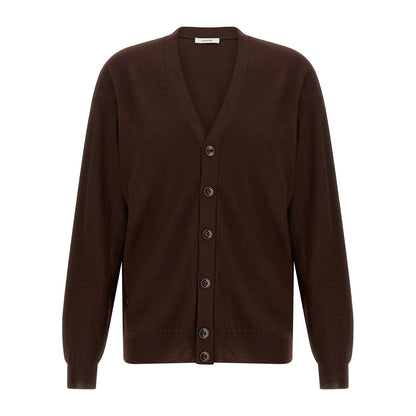Lemaire Bordeaux Wool Cardigan