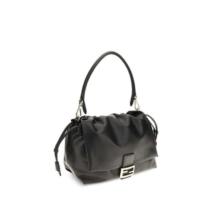 Fendi Black Calf Leather Bos Taurus Shoulder Bag