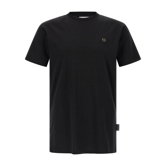 Philipp Plein Black Cotton T-Shirt