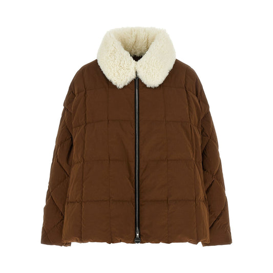 IENKI IENKI Brown Polyester Full-Length Jacket