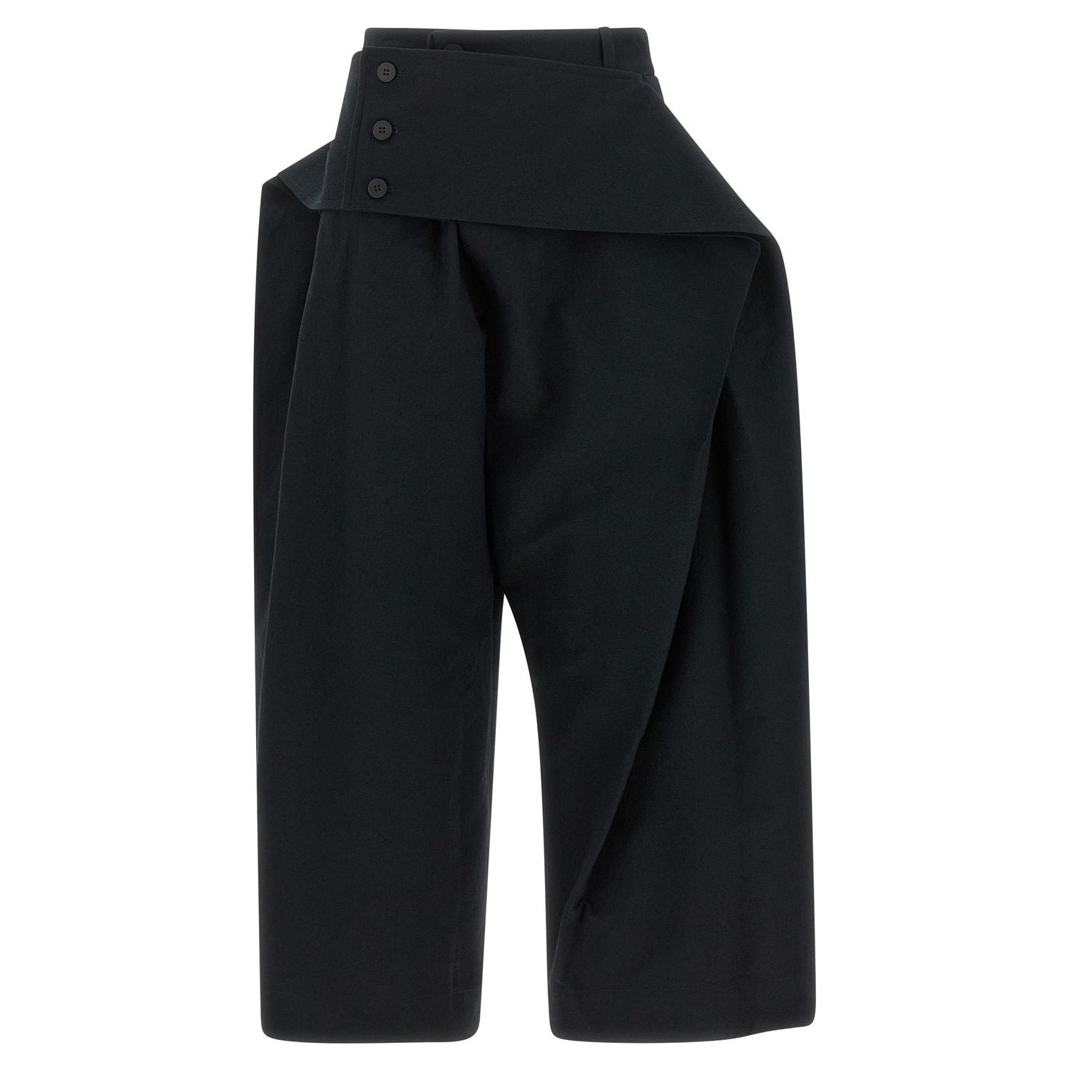 Issey Miyake Black Polyester Casual Pants