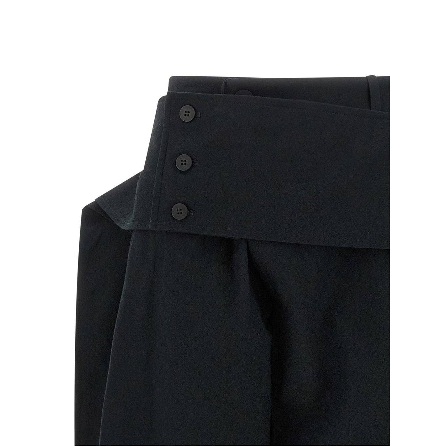 Issey Miyake Black Polyester Casual Pants