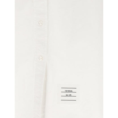 Thom Browne White Cotton Midi Skirt