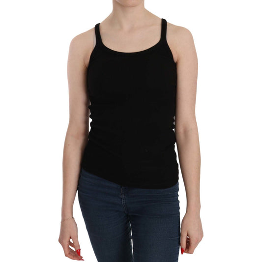 PINK MEMORIES Black Sleeveless Spaghetti Strap Blouse TSH3925-42