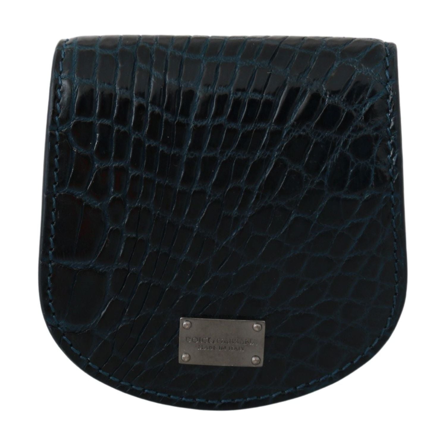 Dolce & Gabbana Blue Exotic Skins Condom Case Holder Pocket