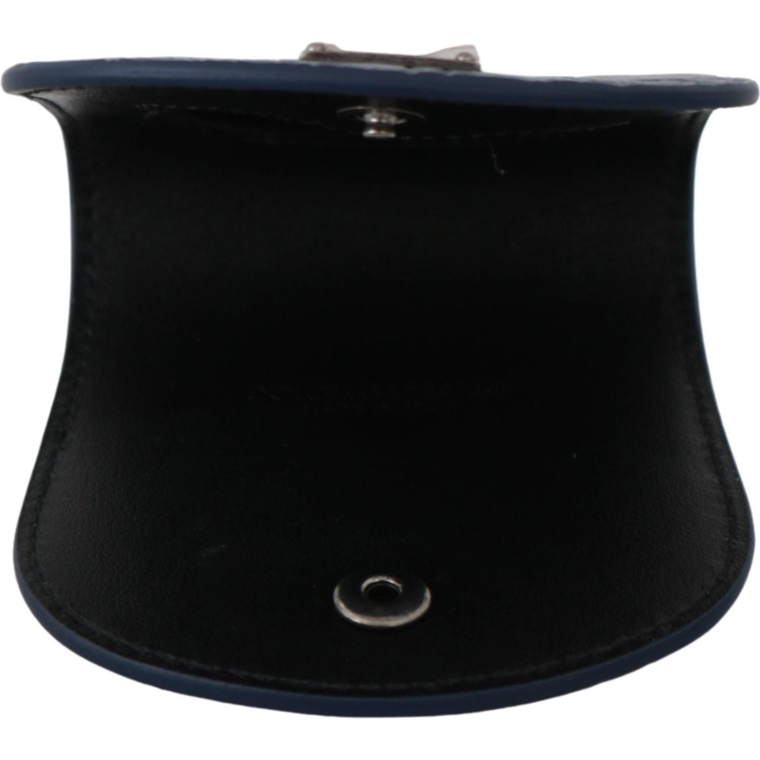 Dolce & Gabbana Blue Leather Holder Pocket Condom Case