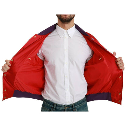 Dolce & Gabbana Red YEAR OF THE PIG Bomber Jacket Coats & Jackets