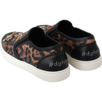 Dolce & Gabbana Leather Leopard #dgfamily Loafers Shoes LA6525-36.5