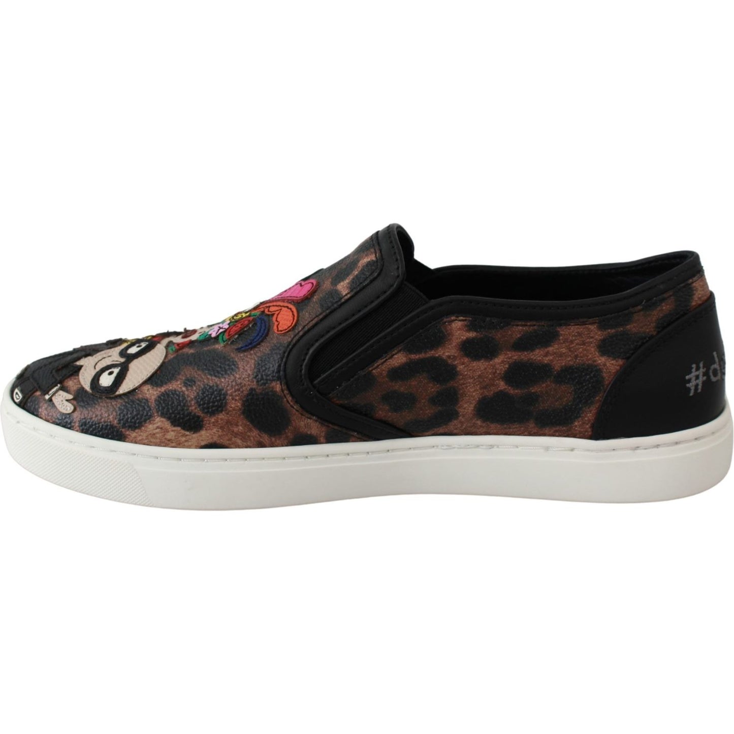 Dolce & Gabbana Leather Leopard #dgfamily Loafers Shoes LA6525-36.5