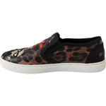 Dolce & Gabbana Leather Leopard #dgfamily Loafers Shoes LA6525-36.5