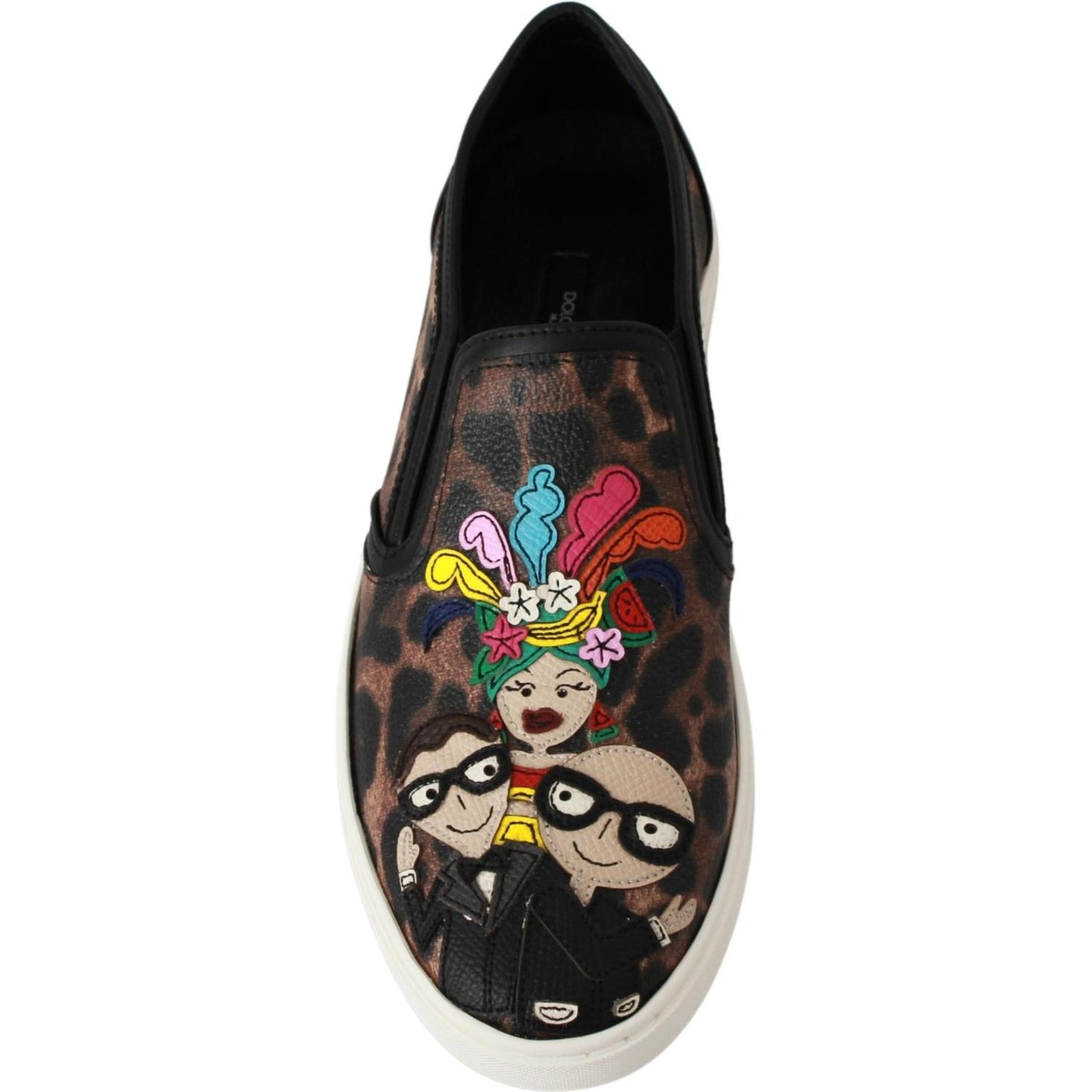 Dolce & Gabbana Leather Leopard #dgfamily Loafers Shoes LA6525-36.5
