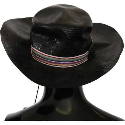 Costume National Black Wide Brim Cowboy Solid Hat Hat