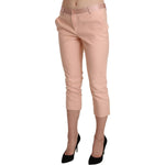 Ermanno Scervino Pink Low Waist Skinny Cropped Capri Pants PAN71145-42