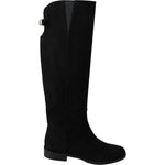 Dolce & Gabbana Elegant Black Suede Knee High Boots Dolce & Gabbana Black