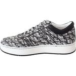 Jimmy Choo Glittering Slip-On Sneakers - Silver and Black 192954927004