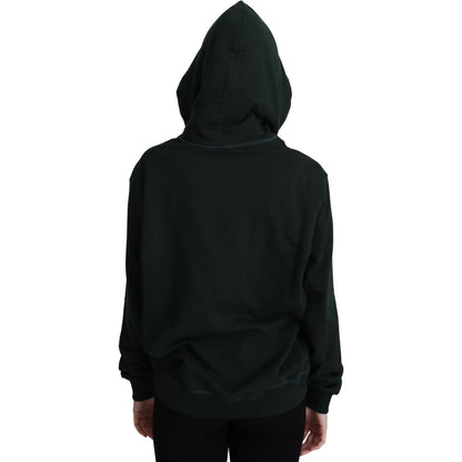 Dolce & Gabbana Dark Green Crown Embroidery Hoodie
