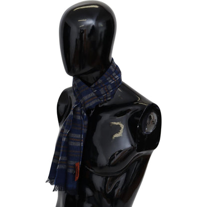 Missoni Multicolor Wool Striped Unisex Neck Wrap Shawl