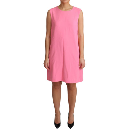 Dolce & Gabbana Pink Shift Sleeveless Knee Length Dress