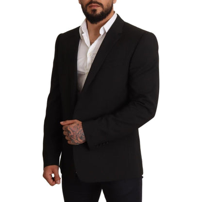 Dolce & Gabbana Black Striped MARTINI Jacket Blazer