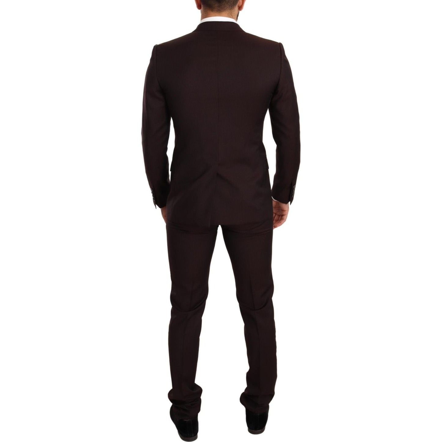 Dolce & Gabbana Bordeaux Wool MARTINI Slim Fit Suit Suit