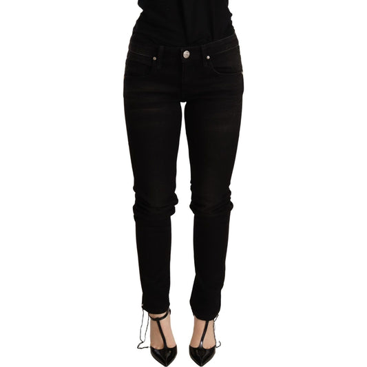 Acht Black Low Waist Skinny Denim Trouser PAN71244 -26
