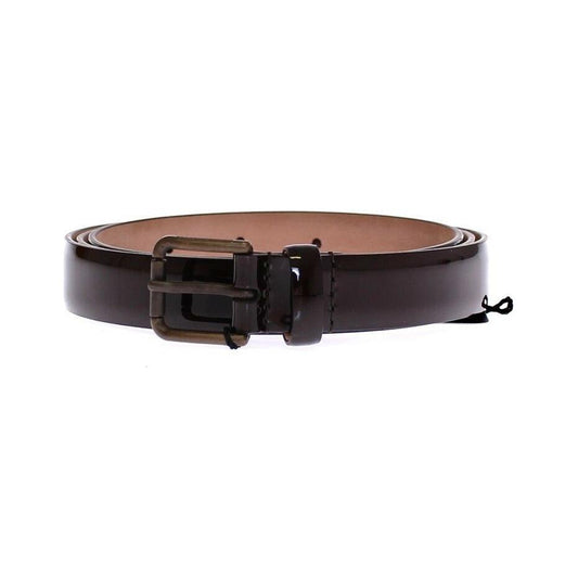 Dolce & Gabbana Brown Leather Logo Belt Cintura Belt GSB10272-90