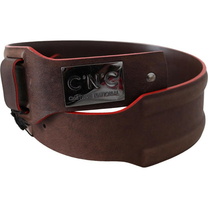 Costume National Dark Brown Genuine Leather Belt WOMAN BELTS
