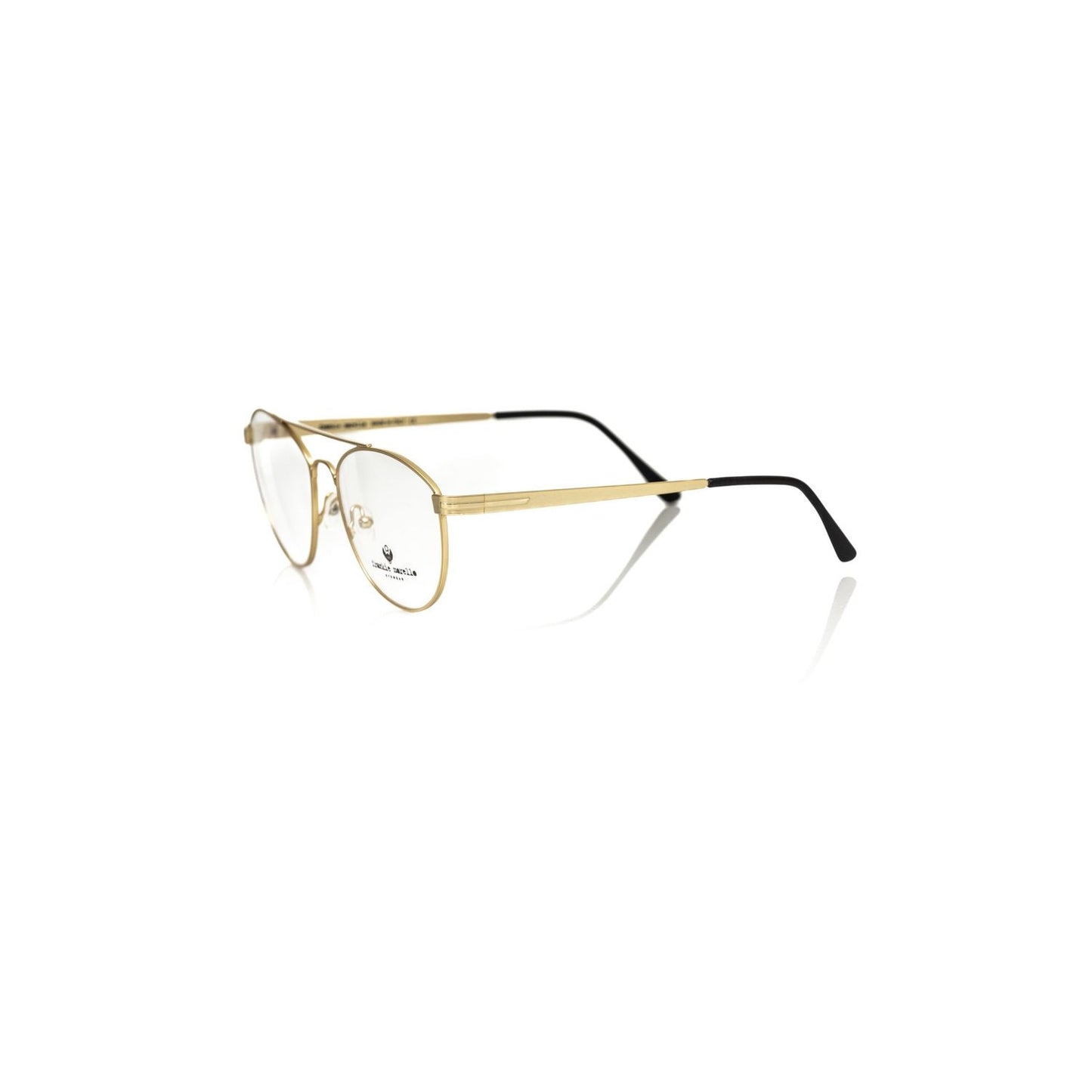 Frankie Morello Gold Metallic Unisex Frame Eyeglasses