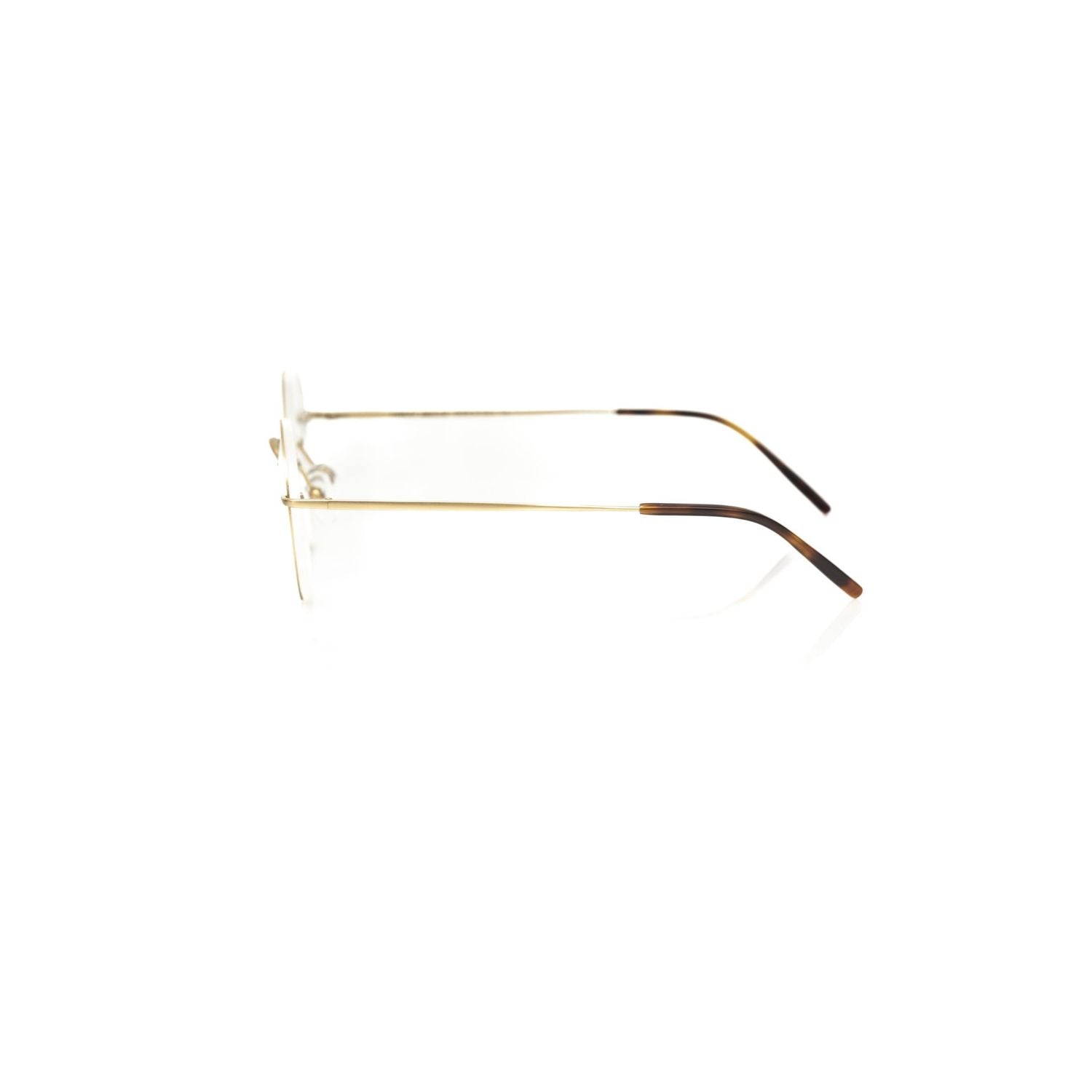 Frankie Morello Gold Metallic Fibre Glasses Frame
